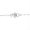 14ct blue sapphire hamsa bracelet