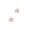 Gold & Diamond Pave Star Earrings