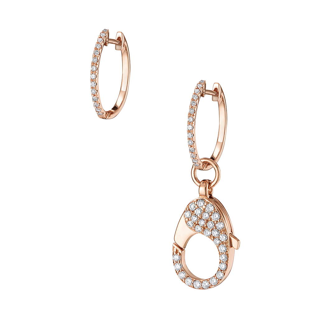 18ct clasp earrings