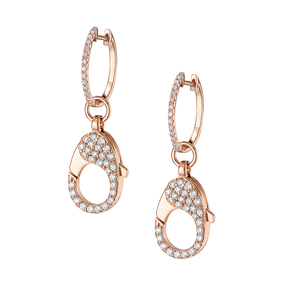 18ct clasp earrings