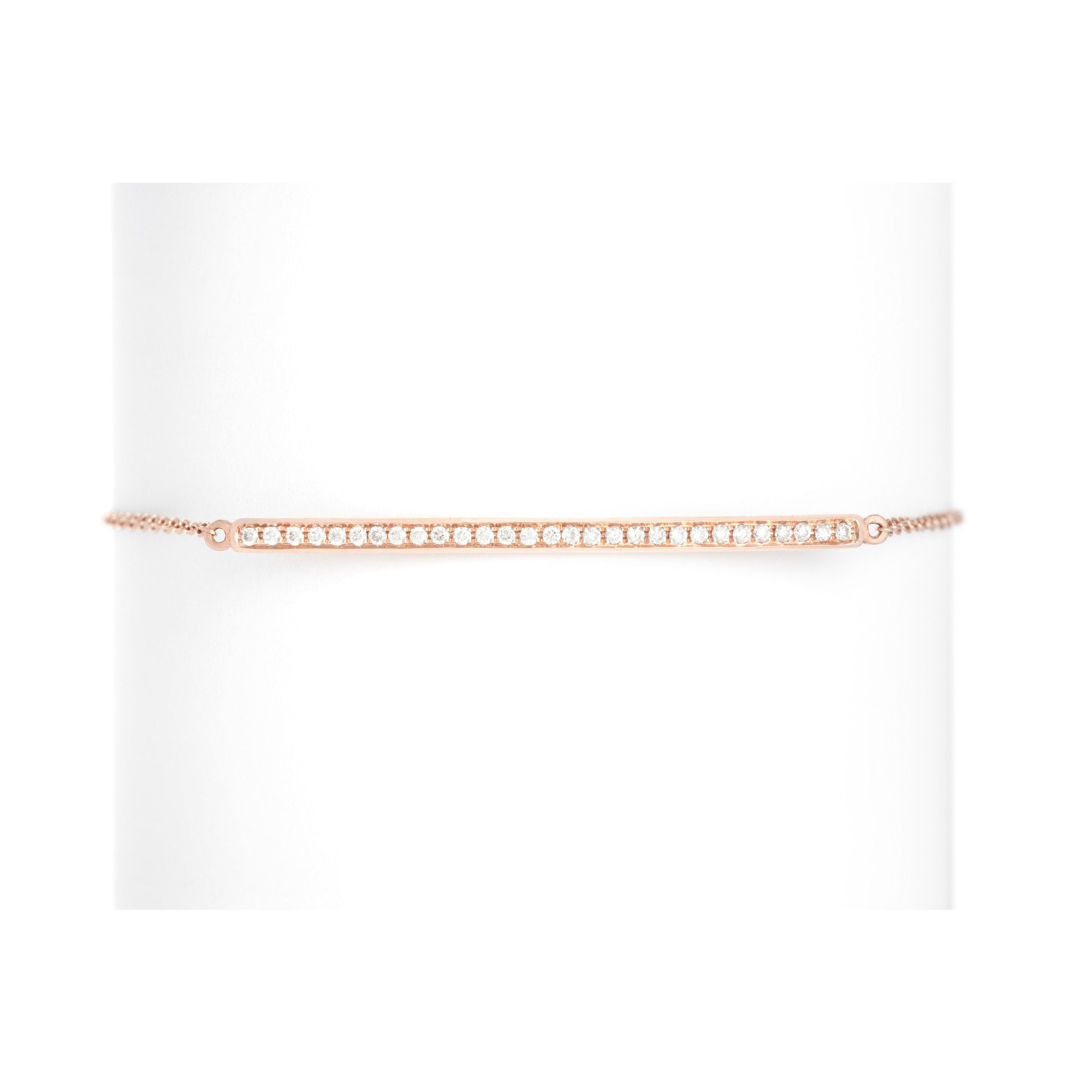 Gold & Diamond Plate Bracelet