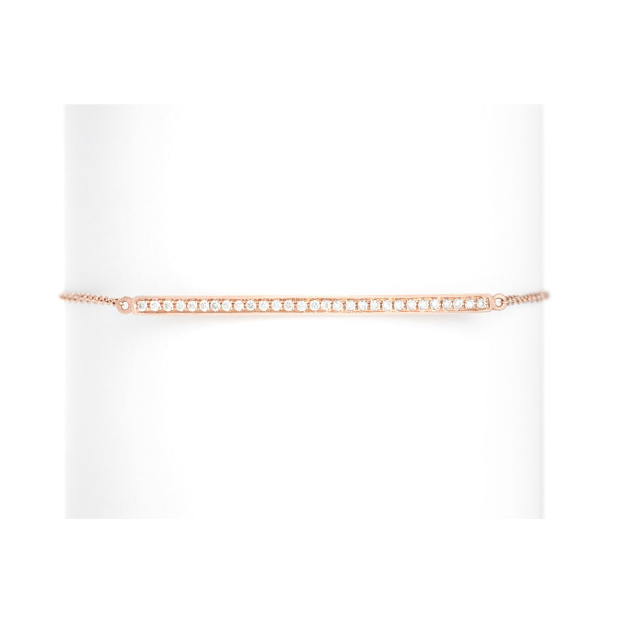 Gold & Diamond Plate Bracelet