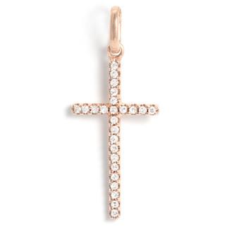 Gold & Diamond Cross Pendant