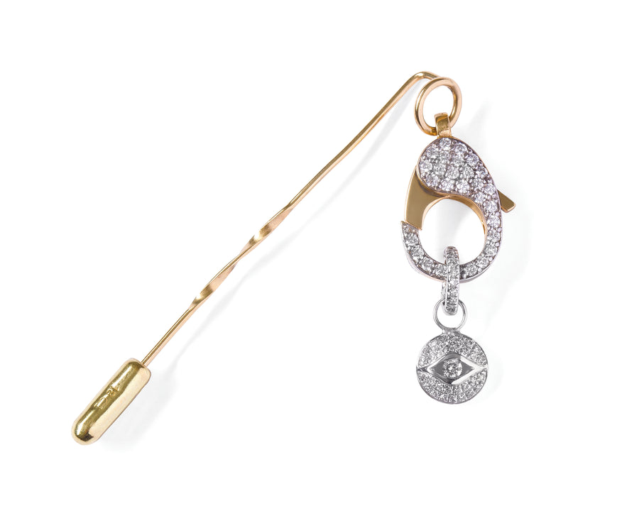 18ct clasp lapel pin