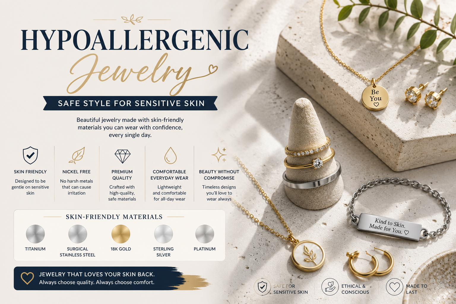 Hypoallergenic Jewelry: Safe Style for Sensitive Skin