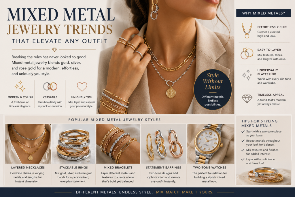 Mixed Metal Jewelry Trends That Elevate Any Outfit