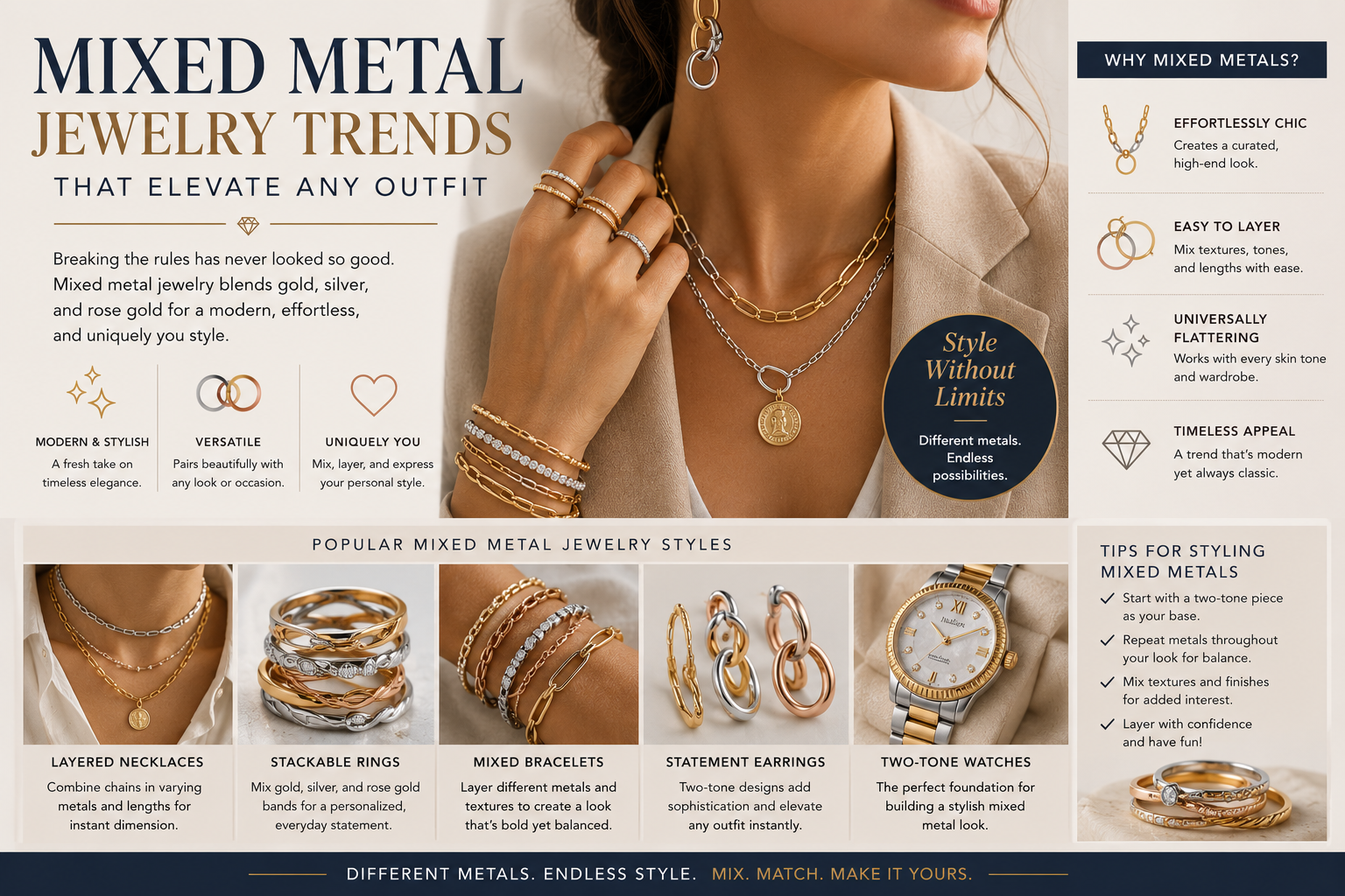 Mixed Metal Jewelry Trends That Elevate Any Outfit