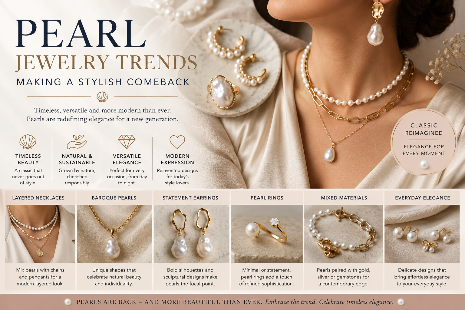 Pearl Jewelry Trends Making a Stylish Comeback